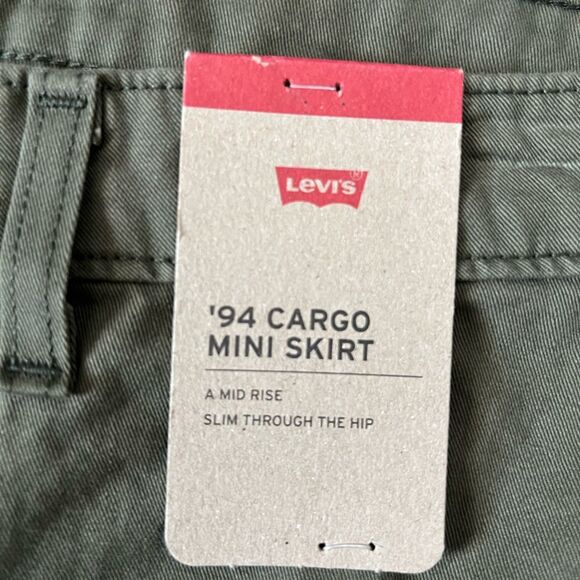 Levi's '94 Cargo Twill Mini Skirt- Size 33 - Picture 6 of 7
